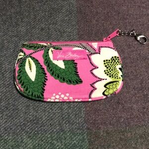 Vera Bradley Priscilla Pink ID, Coin purse, & keychain.